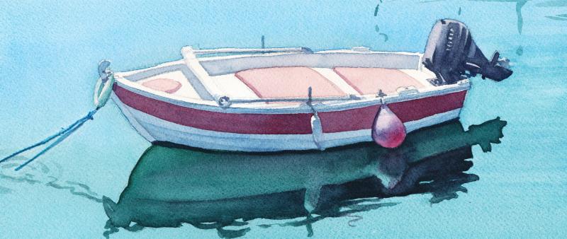 Spiegelung und Widerschein – Wasser im Aquarell