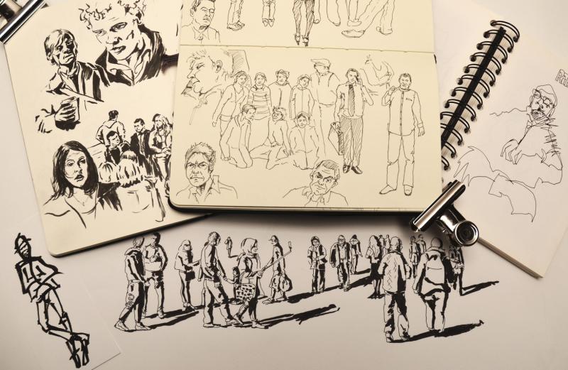 Menschen skizzieren - bringen Sie Atmosphäre in Ihre Urban Sketches