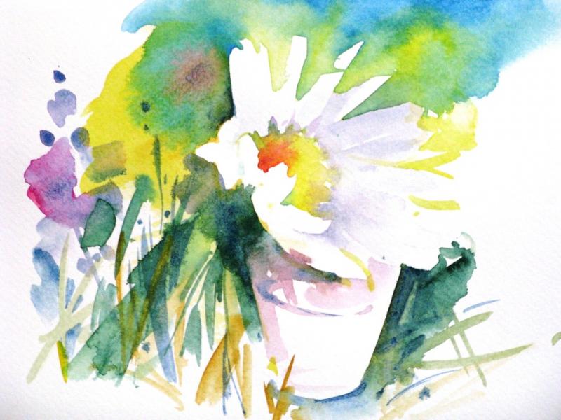 *Das Licht macht's! Farbverläufe und Aussparungen im Aquarell