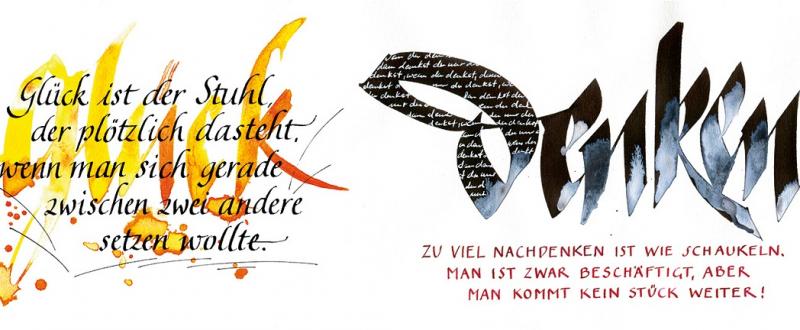 Kalligrafische Textgestaltung