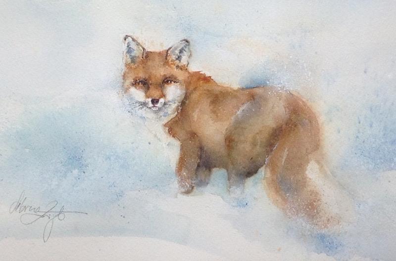 Tiere im Schnee