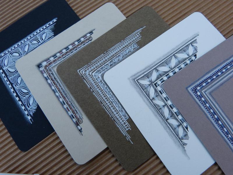 Zentangle® - Schön gerahmt mit tollen Mustern